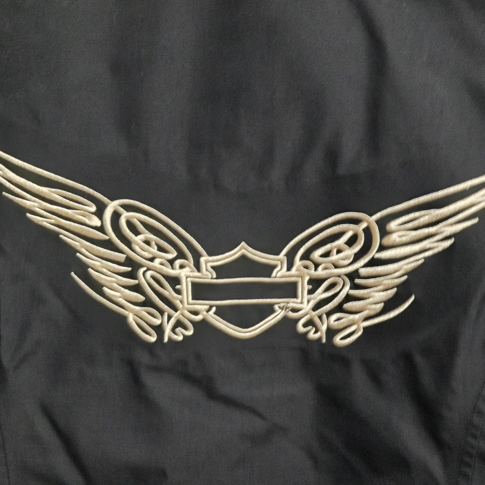 Harley-Davidson Black Windbreaker Jacket - Picture 10 of 10